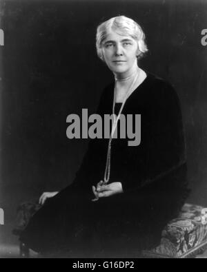 Lou Henry Hoover (March 29, 1874 - January 7, 1944) was the wife of Herbert Hoover and served as First Lady of the United States from 1929 to 1933. Lou grew up something of a tomboy. She was a fine horsewoman; she hunted, and preserved specimens with the Stock Photo