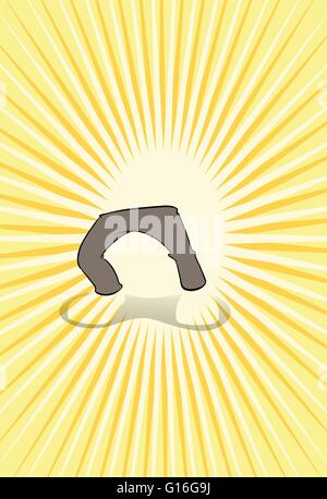Man hitting nails on his head illustration Stock Vector