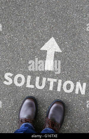 Business concept with solution for problem success successful Stock Photo