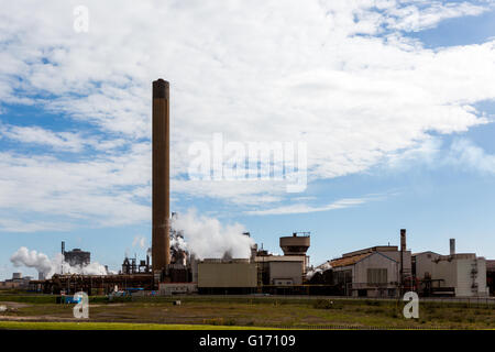 Tata Steel at Port Talbot steel works Wales Stock Photo