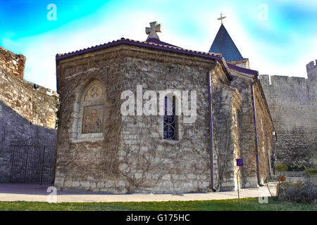 Byzantine church in Kalemegdan fortress - Belgrade, Serbia Stock Photo