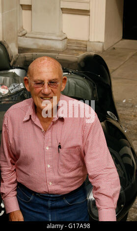 Former racing driver Sir Stirling Moss in London Stock Photo