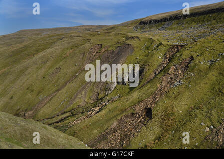 View from Buttertubs Pass, Yorkshire Dales, National Park, North Yorkshire, England, UK. Stock Photo