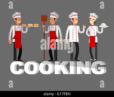 Vector detailed character people in the restaurant Stock Vector