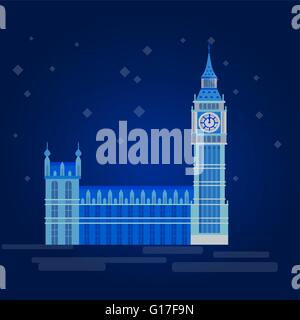 Vector illustration of the Big Ben Stock Vector