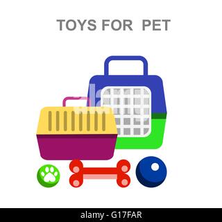 high quality veterinary object and icons Stock Vector