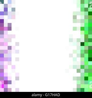 Square mosaic background border design Stock Vector