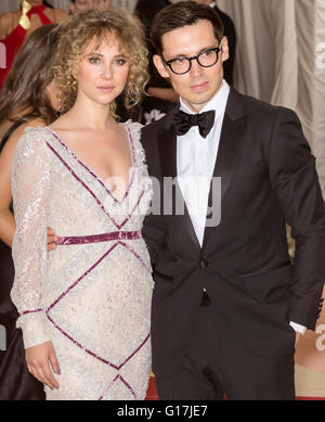 New York City, USA - May 2, 2016: Actress Juno Temple attends the 2016 Met Gal Stock Photo