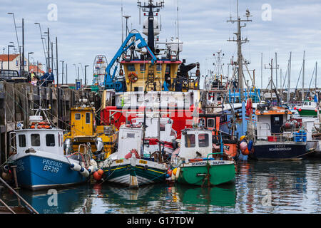 General View of Inner Harbour at Scarborough Stock Photo