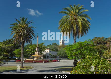 DE SOTO FOUNTAIN BILTMORE TOWER DE SOTO CIRCLE CORAL GABLES FLORIDA USA Stock Photo