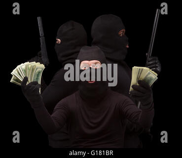 Dangerous masked criminal stealing money from house Stock Photo - Alamy