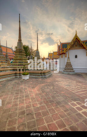 Phra Chedi Rai at Wat Pho, Bangkok, Thailand Stock Photo