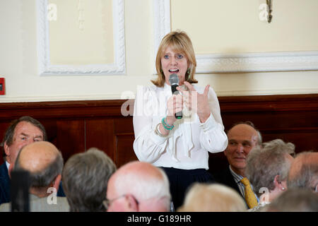 Juliet Nicolson at the Oldie Literary Lunch 10-05-16 Stock Photo