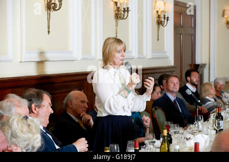 Juliet Nicolson at the Oldie Literary Lunch 10-05-16 Stock Photo