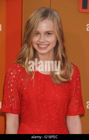 Los Angeles, California, USA. 10th May, 2016. May 10th 2016 - Los Angeles California USA - Actress ANGOURIE RICE at The Nice Guys Premiere held at the TCL Chinese Theater, Hollywood. Credit:  Paul Fenton/ZUMA Wire/Alamy Live News Stock Photo