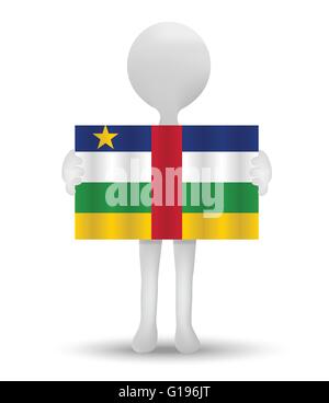 Central African Republic Flag 3D Icon. National Flag of Central African ...