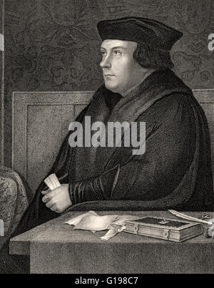 Thomas Cromwell, 1st Earl of Essex, KG , c. 1485-1540, an English lawyer and statesman, Stock Photo
