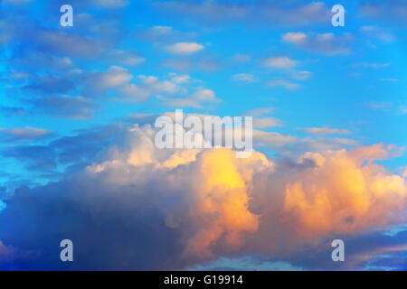 Colorful sunset clouds Stock Photo