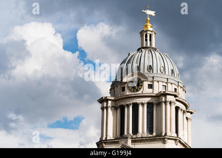 LONDON - April 27 2016. The Old Royal Naval College is the architectural centrepiece of Maritime Greenwich Stock Photo