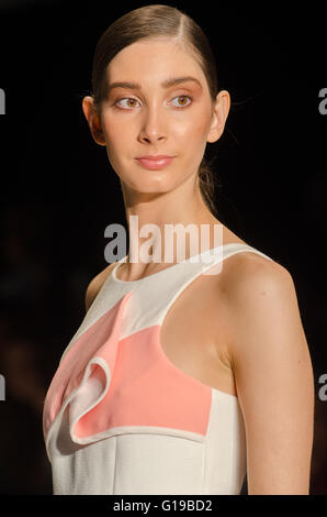 Sydney, Australia - 29th August 2015: Reebonz, Indeedlabs and Transformulas fashion catwalk during the Runway Weekend at the Overseas Passenger Terminal in Circular Quay, Sydney. -- Models walk the catwalk during the Reebonz, Indeedlabs and Transformulas style fashion show at the 2015 Runway Weekend. Stock Photo