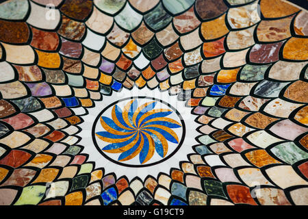 Marble tiles, floor ornament Stock Photo