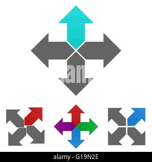 Arrow logo vector set Stock Vector