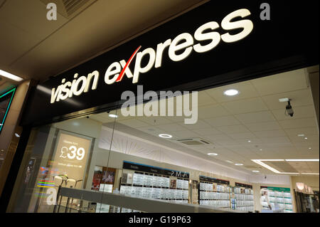 Vision Express,opticians,optic shop,UK Stock Photo