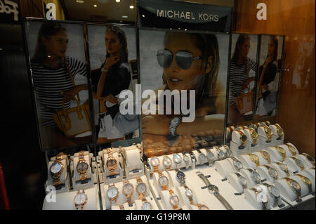 Micheal Kors watches on display Stock Photo