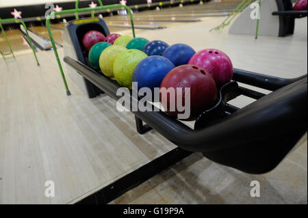 Bowling,The Red Dragon Centre,Hollywood Bowl,UK Stock Photo