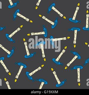 candle seamless pattern Stock Vector