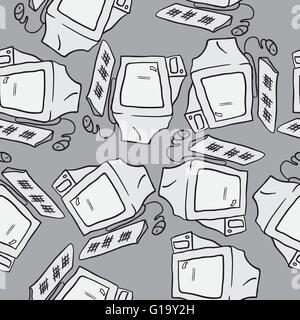 computer seamless pattern Stock Vector