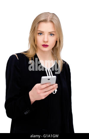 businesswoman with cell phone Stock Photo
