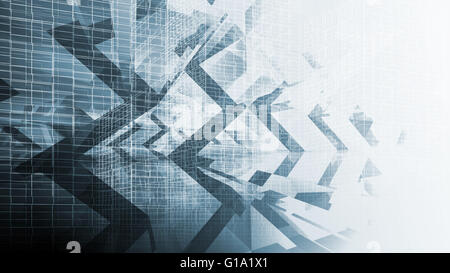 Abstract blue digital background, high-tech cg concept Stock Photo