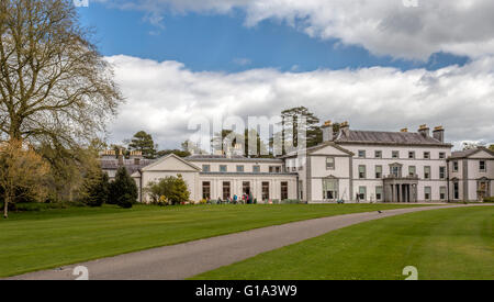 View on Fota House, a Regency mansion, owned by the Irish Heritage Trust, located on Fota Island, Cork, Co. Cork, Ireland. Stock Photo