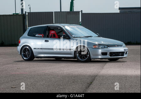 Modified fifth generation or 'EG' Honda Civic Stock Photo