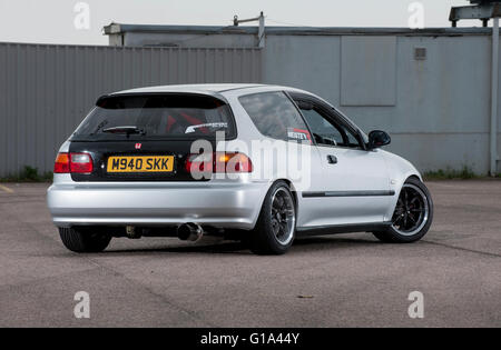 Modified fifth generation or 'EG' Honda Civic Stock Photo