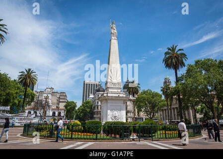 May Pyramid, Plaza de Mayo, May Square, Buenos Aires, Argentina Stock Photo