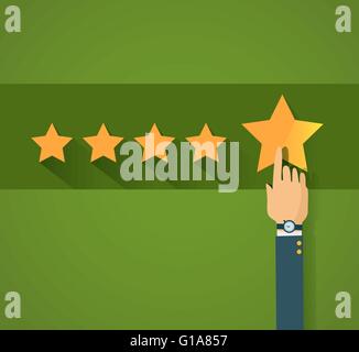 Customer feedback management flat vector illustration Stock Vector ...