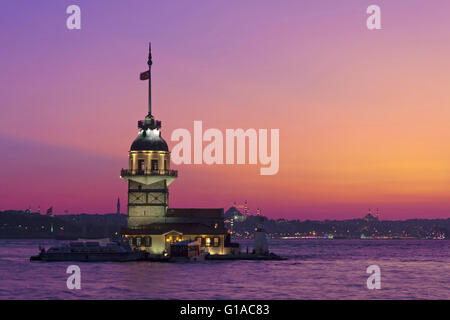 The Maiden's Tower in Istanbul Stock Photo