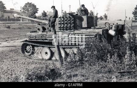 German Tiger Tank on the Eastern Front 1944 Stock Photo - Alamy