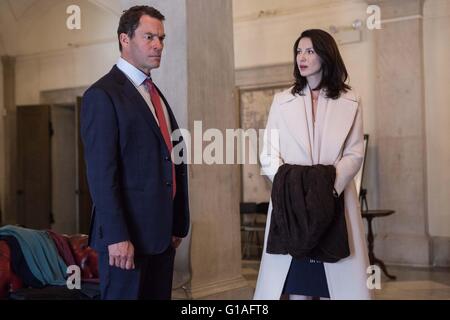 RELEASE DATE: May 13, 2016 TITLE: Money Monster STUDIO: TriStar Pictures DIRECTOR: Jodie Foster PLOT: Financial TV host Lee Gates and his producer Patty are put in an extreme situation when an irate investor takes over their studio PICTURED: Dominic West, Caitriona Balfe (Credit: c TriStar Pictures/Entertainment Pictures/) Stock Photo