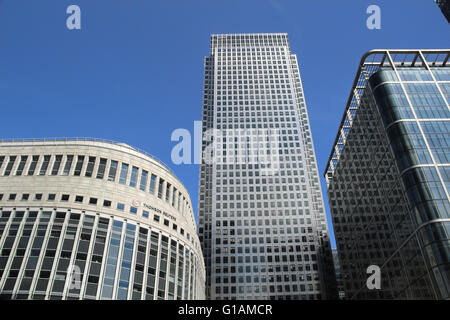 Canary wharf Thompson Reuters office London England Modern office buildings Stock Photo