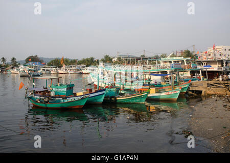 Fishing boats, Duong Dong, Phu Quoc Island, Vietnam Stock Photo