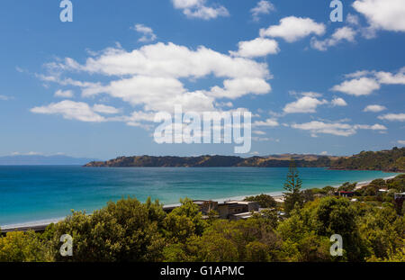 Oretangi Beach on Waiheke Island New Zealand Stock Photo