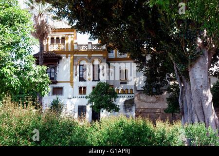 Grand beautifully ornate traditional old building Seville Stock Photo