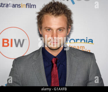 Sydney, Australia. 11th May, 2016. Actor Matt Levett arrives for the eighth Annual Heath Ledger Scholarship for 2016. The event was attended by Heath's mother and sister, Sally Bell and Kate Ledger, Callie Hernandez, Damon Herriman, Matt Levett and Sophie Lowe. The winner will be announced on 1st June in Los Angeles Credit:  Hugh Peterswald/Pacific Press/Alamy Live News Stock Photo