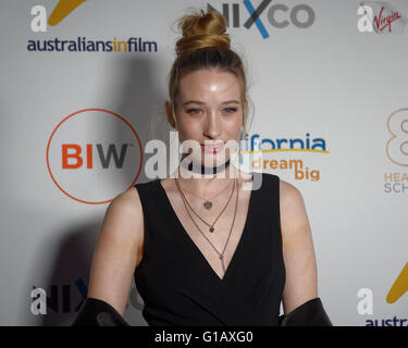 Sydney, Australia. 11th May, 2016. Actor Sophie Lowe arrives for the eighth Annual Heath Ledger Scholarship for 2016. The event was attended by Heath's mother and sister, Sally Bell and Kate Ledger, Callie Hernandez, Damon Herriman, Matt Levett and Sophie Lowe. The winner will be announced on 1st June in Los Angeles Credit:  Hugh Peterswald/Pacific Press/Alamy Live News Stock Photo