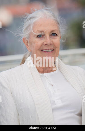 Actress Vanessa Redgrave attends the photocall of Howards End during the 69th Annual Cannes Film Festival at Palais des Festivals in Cannes, France, on 11 May 2016. Photo: Hubert Boesl /dpa - NO WIRE SERVICE - Stock Photo
