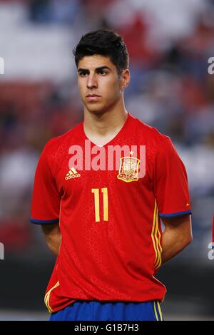 Murcia, Spain. 28th Mar, 2016. Marco Asensio (ESP) Football/Soccer : International Friendly match between U21 Spain 1-0 U21 Noerwey at the Estadio Municipal Nueva Condomina in Murcia, Spain . © Mutsu Kawamori/AFLO/Alamy Live News Stock Photo