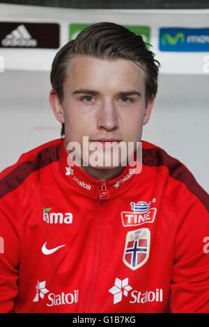 Murcia, Spain. 28th Mar, 2016. Marius Hoibraten (NOR) Football/Soccer : International Friendly match between U21 Spain 1-0 U21 Noerwey at the Estadio Municipal Nueva Condomina in Murcia, Spain . © Mutsu Kawamori/AFLO/Alamy Live News Stock Photo